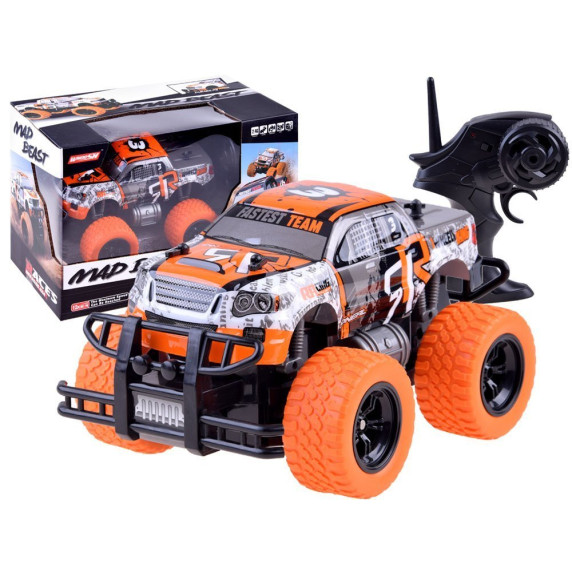 Auto na diaľkové ovládanie RC Inlea4Fun MONSTER TRUCK - oranžové