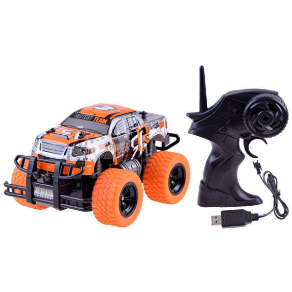 Auto na diaľkové ovládanie RC Inlea4Fun MONSTER TRUCK - oranžové