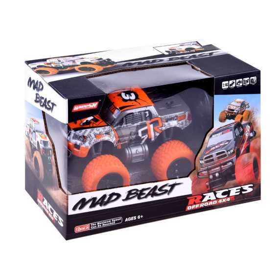 Auto na diaľkové ovládanie RC Inlea4Fun MONSTER TRUCK - oranžové