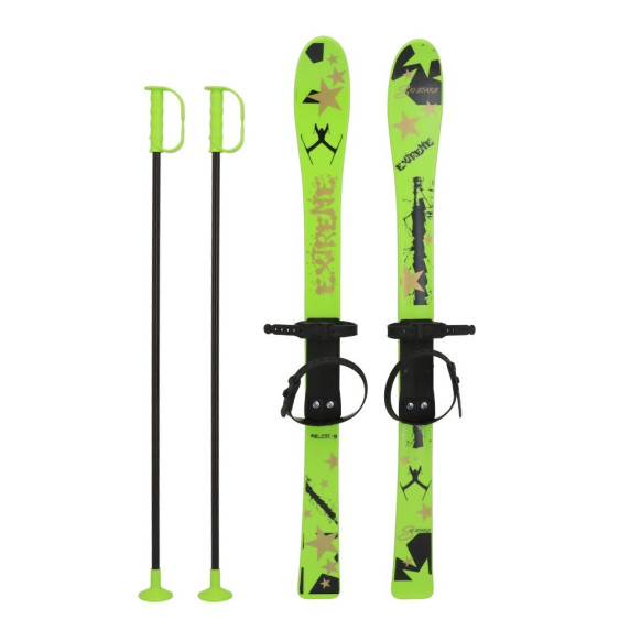 Detské plastové lyže 90 cm Inlea4Fun - zelené
