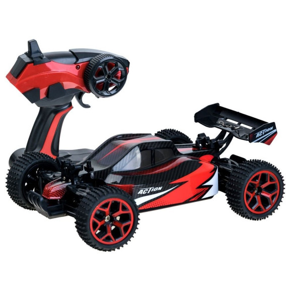 Inlea4Fun RC auto na diaľkové ovládanie BUGGY 4x4 - červené