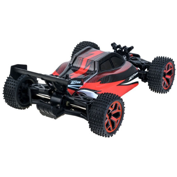 Inlea4Fun RC auto na diaľkové ovládanie BUGGY 4x4 - červené
