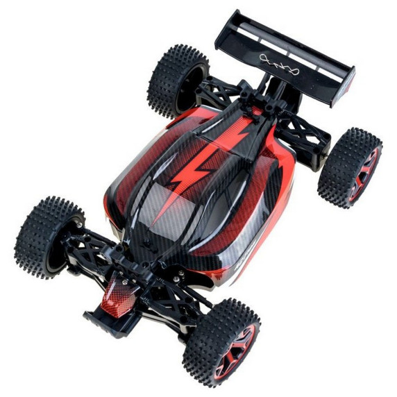 Inlea4Fun RC auto na diaľkové ovládanie BUGGY 4x4 - červené