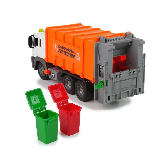 Detské smetiarske auto Inlea4Fun CITY TRUCK - oranžové