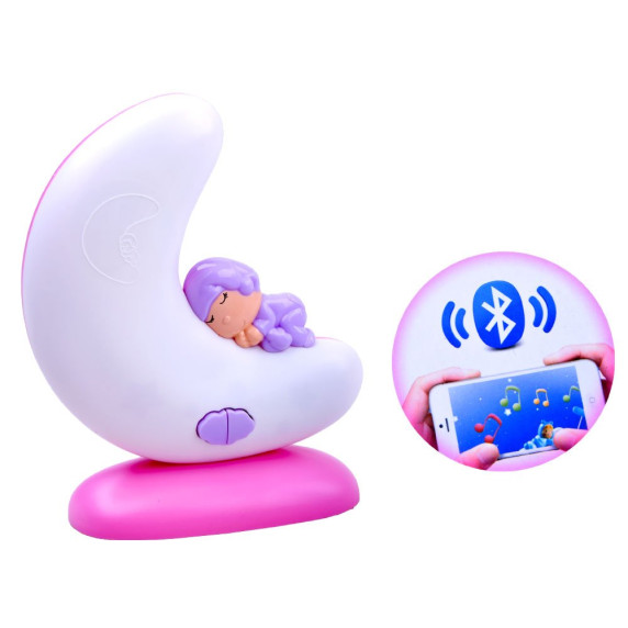 Veioză cu cutie muzicală - roz - Inlea4Fun SWEET DREAMS
