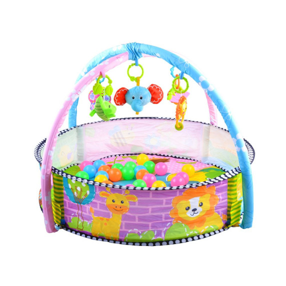 Hracia deka s farebnými loptičkami 2v1 Inlea4Fun BABY ACTIVITY