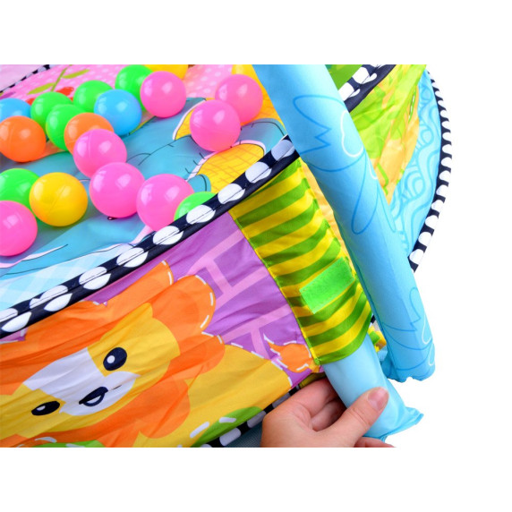 Hracia deka s farebnými loptičkami 2v1 Inlea4Fun BABY ACTIVITY