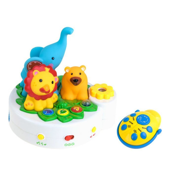 Detská nočná lampa s projektorom Inlea4Fun ANIMAL PROJEKTOR