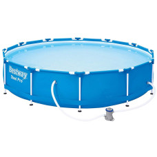 Piscină cu filtru de hârtie - 366x76cm - BESTWAY 56681 Steel Pro  - 