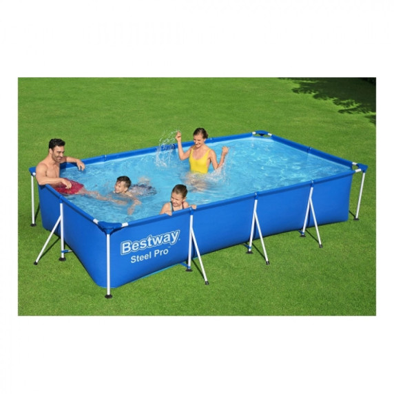 Piscină cu cadru metalic - 400x211x81 cm - BESTWAY 56405