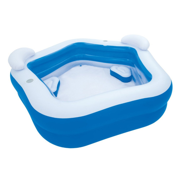 BESTWAY veľký detský bazén Family Fun so sedadlami 213 x 206 x 69 cm 54153