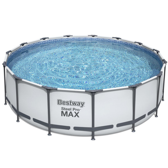 Medence papírszűrős vízforgatóval 457x107 cm BESTWAY 56488 Steel Pro MAX