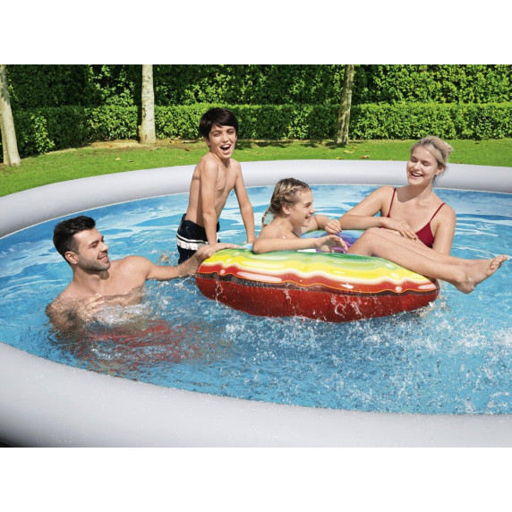 Mäkkostenný bazén BESTWAY 57372 Fast Set 457x107 cm s vodným obehovým papierovým filtrom