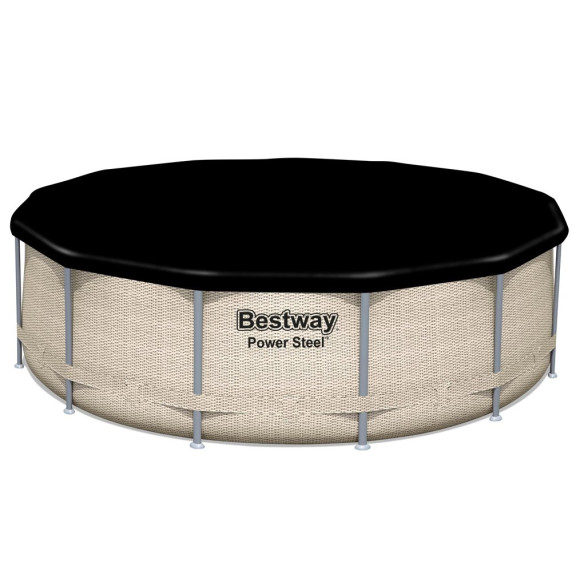 Bazén s ratanovo kovovým rámom, papierovým filtrom na cirkuláciu vody BESTWAY 5614V Power Steel 396x107 cm