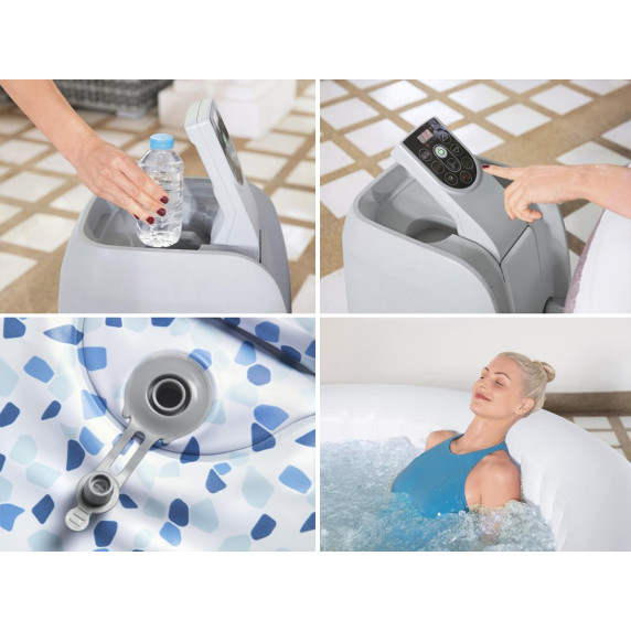Piscină hidromasaj/jacuzzi gonflabil - 180x66 cm - BESTWAY 60003 Lay-Z-Spa CANCUN 