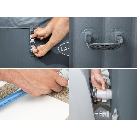 Felfújható masszázsmedence 180x71 cm BESTWAY 60031 Lay-Z-Spa HAWAII