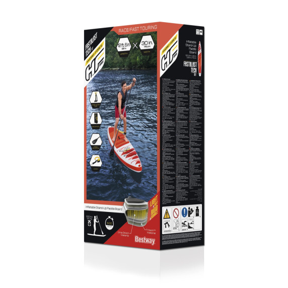 Placă paddleboard - BESTWAY 65343 Hydro-Force Fastblast 3Tech - 381x76x15 cm