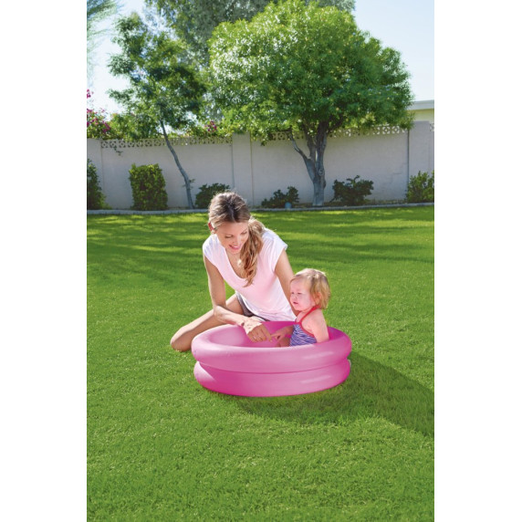 Detský nafukovací bazén 61 x 15 cm BESTWAY 51061- ružový