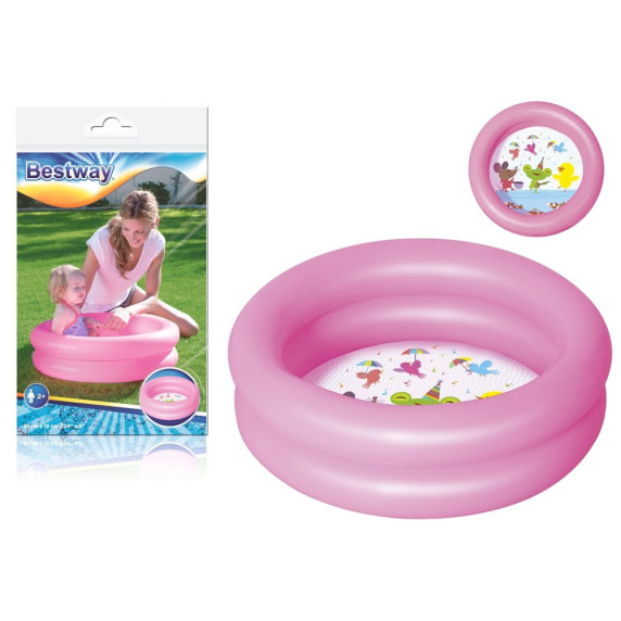 Detský nafukovací bazén 61 x 15 cm BESTWAY 51061- ružový