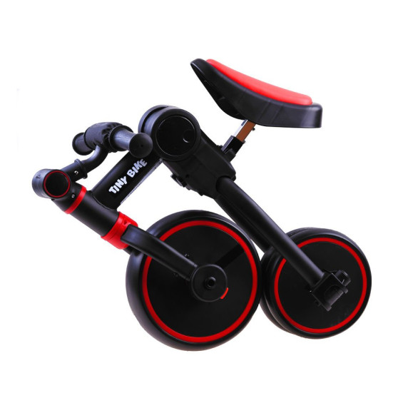 Detská trojkolka a odrážadlo 3 v 1 TINY BIKE - červené