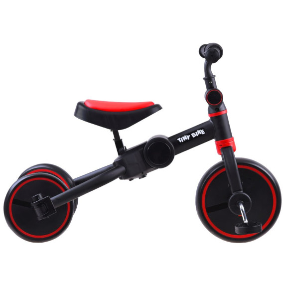 Detská trojkolka a odrážadlo 3 v 1 TINY BIKE - červené
