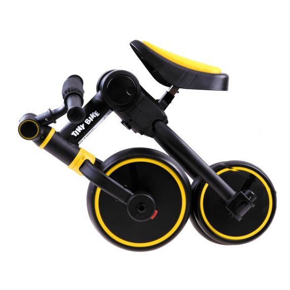 Tricicletă și bicicletă fără pedale 3in1 Tiny Bike - galben/negru