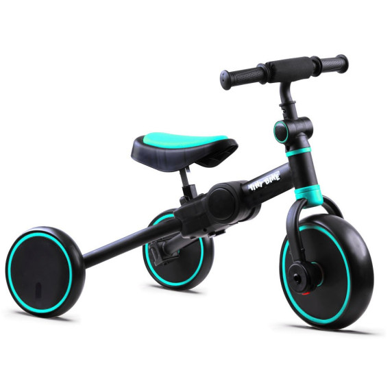 Detská trojkolka a odrážadlo 3 v 1 TINY BIKE - mätové