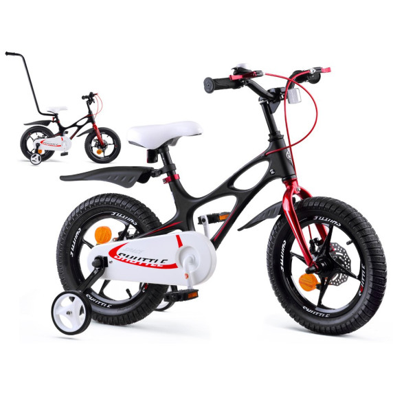 Bicicletă pentru copii cu mâner - ROYALBABY Rower 14" Space Shuttle RB14-22