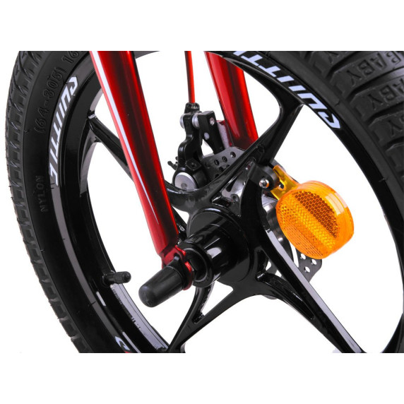 Detský bicykel RoyalBaby  Rower 14" Space Shuttle RB14-22 s vodiacou tyčou - biely