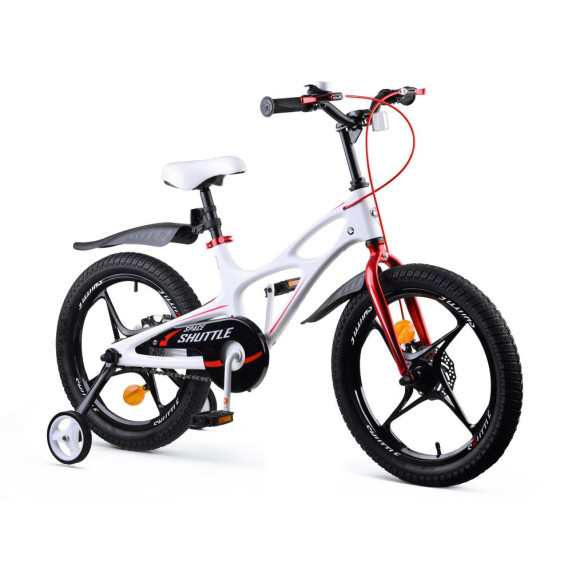 Bicicletă copii ROYALBABY Rower 18" Space Shuttle RB18-22  - alb
