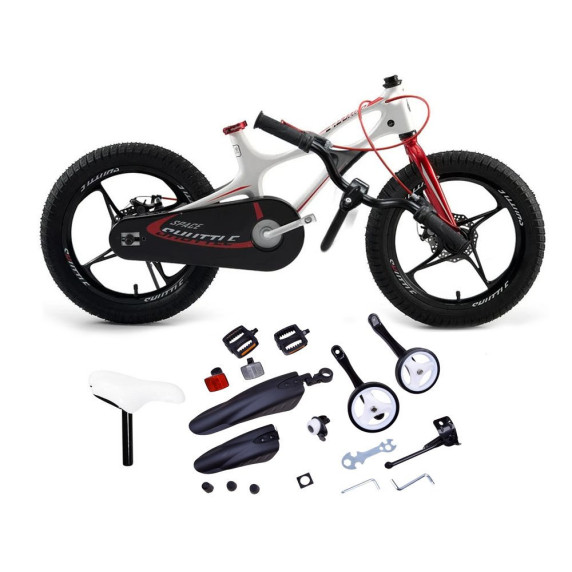 Bicicletă copii ROYALBABY Rower 18" Space Shuttle RB18-22  - alb