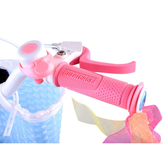 Bicicletă copii cu ghidaj Royalbaby Star Girl 12" RB12G-1 – albastru