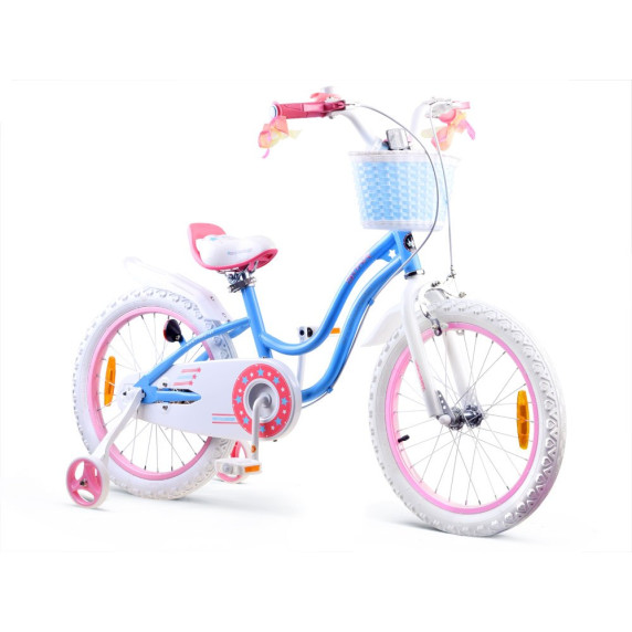 Gyerek bicikli ROYALBABY Star Girl 18" RB18G-1 - kék
