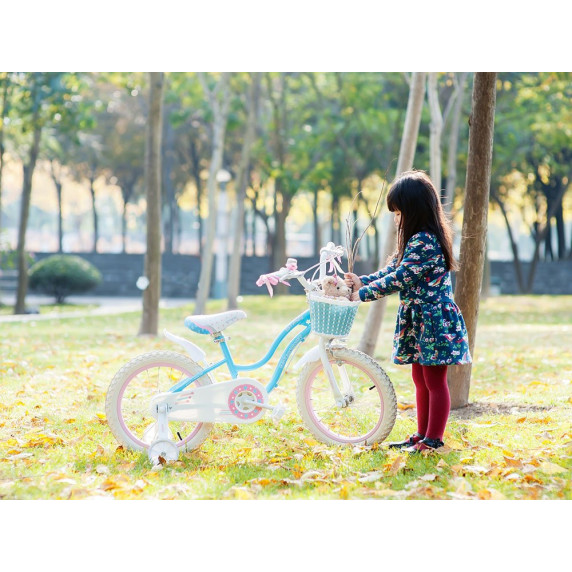 Gyerek bicikli ROYALBABY Star Girl 18" RB18G-1 - kék