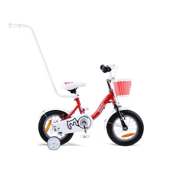 Gyerek bicikli ROYALBABY Chipmunk MM 12" CM12-2 + szülőkar - piros