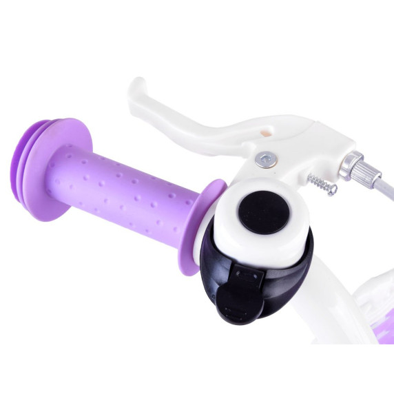 Detský bicykel ROYALBABY Chipmunk  MM 12" CM12-2 s vodiacou tyčou - fialový