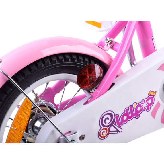 Gyerek bicikli ROYALBABY Chipmunk MM 14" CM14-2 + szülőkar - rózsaszín