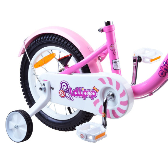 Gyerek bicikli ROYALBABY Chipmunk MM 14" CM14-2 + szülőkar - rózsaszín