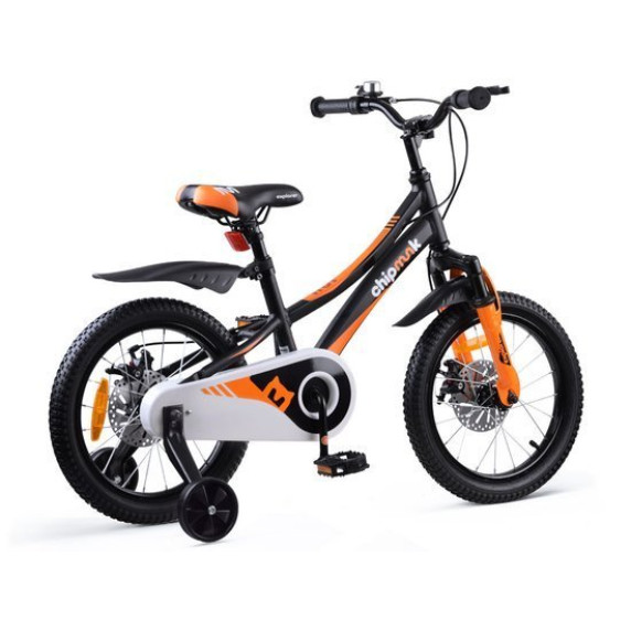 Bicicletă copii Royalbaby Explorer 16" CM16-3 – negru/portocaliu