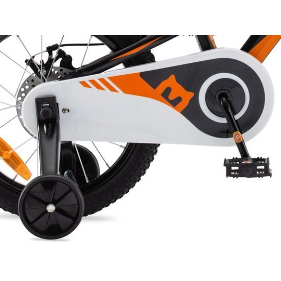 Bicicletă copii Royalbaby Explorer 16" CM16-3 – negru/portocaliu