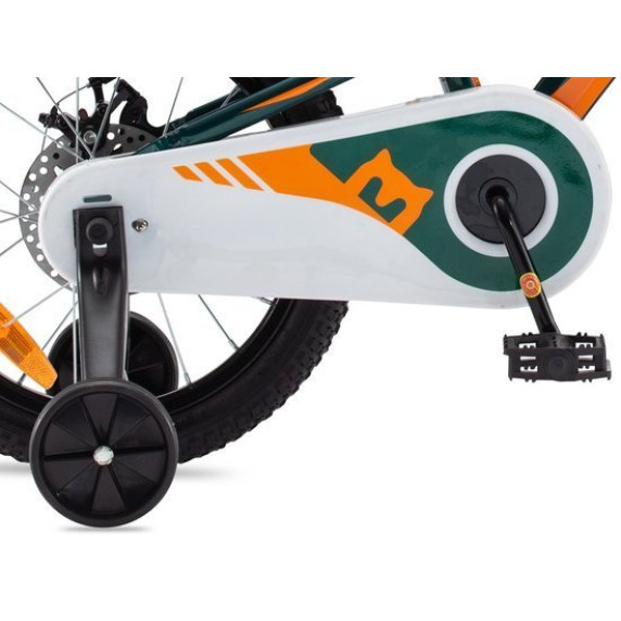 Bicicletă copii Royalbaby Explorer 16" CM16-3 – verde/portocaliu