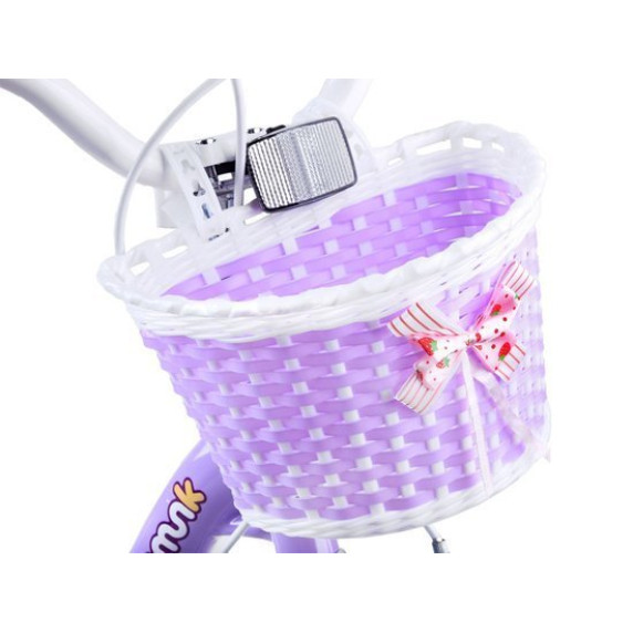 Gyerek bicikli ROYALBABY Chipmunk MM 14" CM14-2 + szülőkar - lila