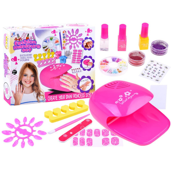 Körömdíszítő készlet gyerekeknek Inlea4Fun FASHION MANICURE SET