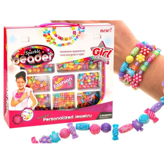 Sada na výrobu náramkov Inlea4Fun SPARKLE BEADER