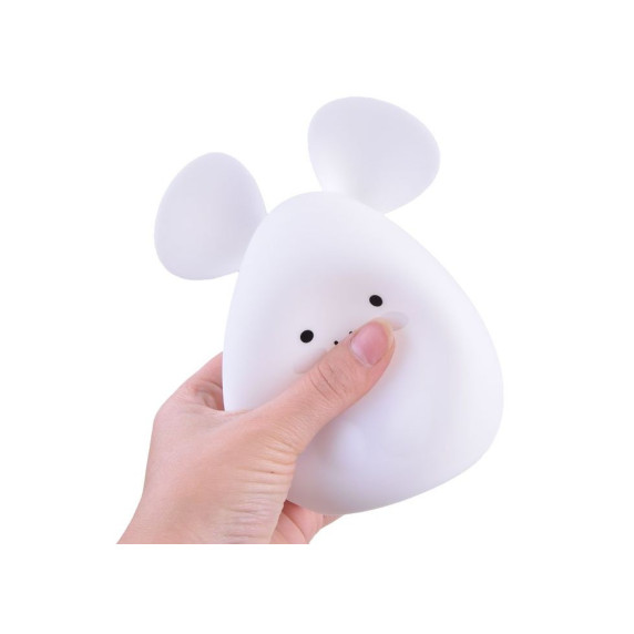 Detská nočná lampa silikónová LED - myš