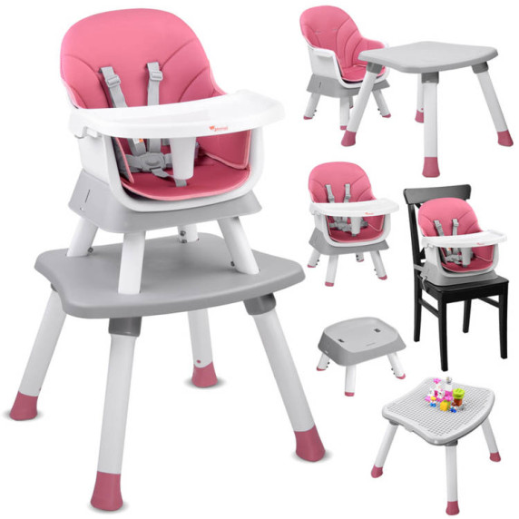 Scaun de masă bebe multifuncțional - 6 în 1
