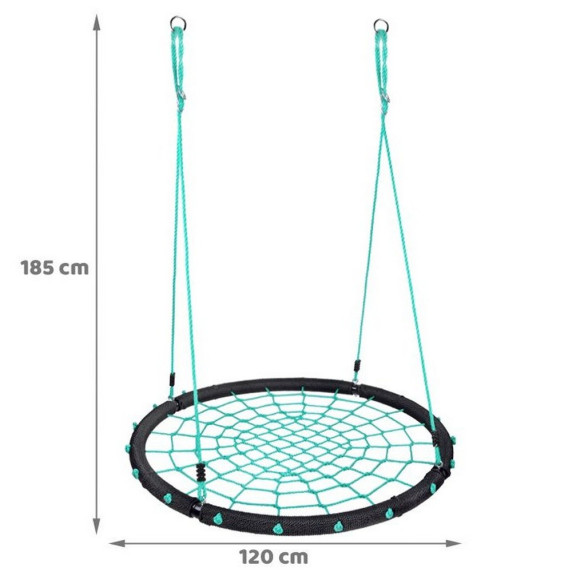 Záhradná hojdačka hniezdo 120 cm Inlea4Fun - zelená