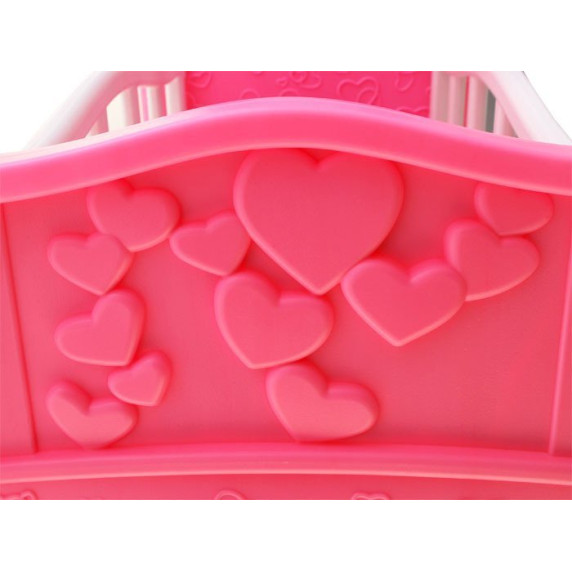 Játékbölcső babáknak Inlea4Fun BABY BED - rózsaszín