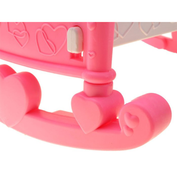 Játékbölcső babáknak Inlea4Fun BABY BED - rózsaszín