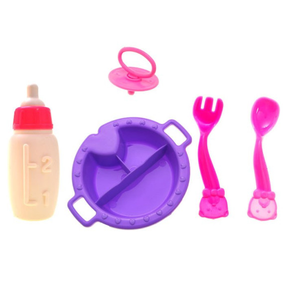 Játékbölcső babáknak Inlea4Fun BABY BED - rózsaszín